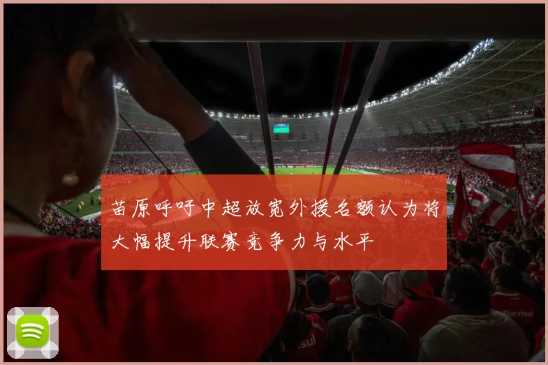 苗原呼吁中超放宽外援名额认为将大幅提升联赛竞争力与水平