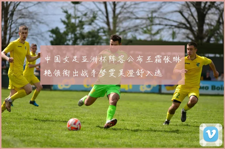 中国女足亚洲杯阵容公布王霜张琳艳领衔出战李梦雯吴澄舒入选